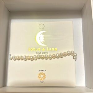 Lotus and Luna- New in box Pearl bracelet